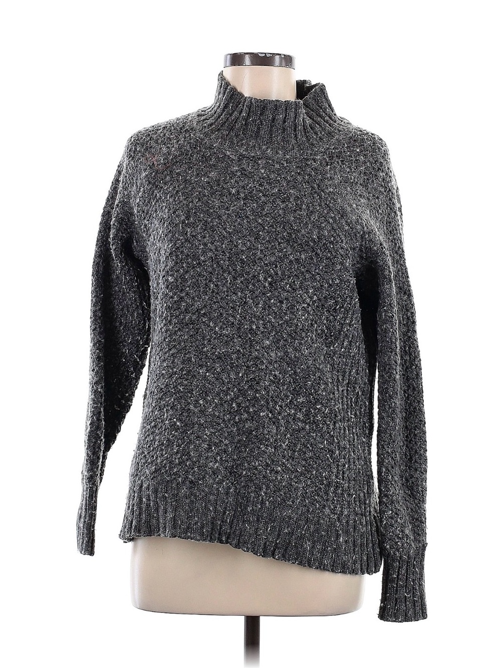 American Eagle Outfitters Gray Turtleneck Knit Sweater